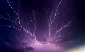 Powerful lightnings